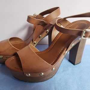 Indigo High platform summer shoes open toe women heels sandals